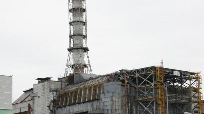 Der zerstörte Unglücksreaktor 4 des Kernkraftwerkes Tschernobyl. (Archivbild)