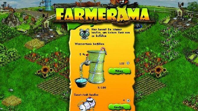 Die Agrarsimulation »Farmerama« des Onlinespiele-Anbieter Bigpoint (undatierter Screenshot)