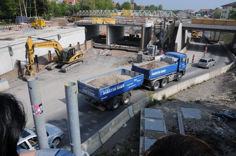 Ausbau B 27 Dusslingen April 2011