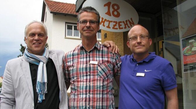 Drei in Achtzehn (von links): Peter Epp, Michael Dengler, Merlin Grön.