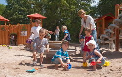 Spielplatz auf der Pomologie in neuem Glanz