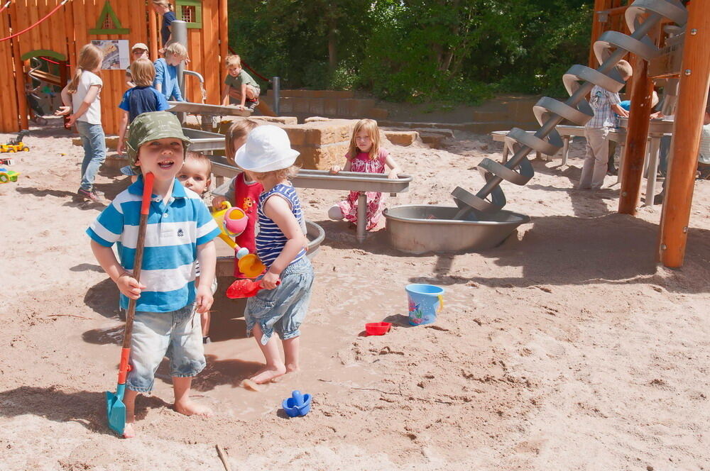 Spielplatz auf der Pomologie in neuem Glanz