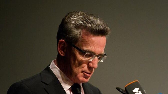 Bundesverteidigungsminister Thomas de Maiziere.