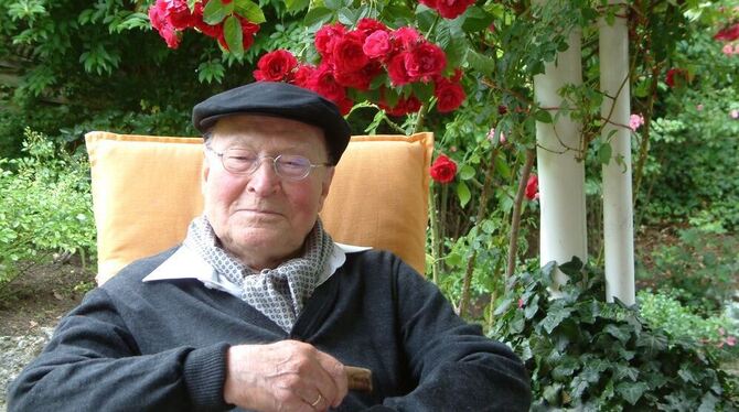 Reinhold Kleinbeck wird heute in Pfullingen hundert Jahre alt. FOTO: KABLAOUI