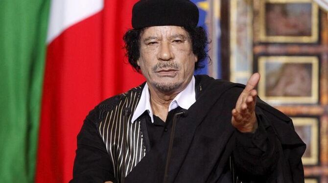 Libyens Machthaber Muammar al-Gaddafi.