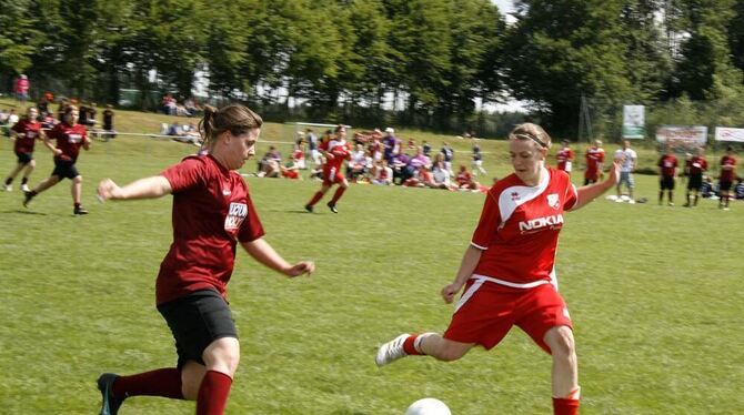 Spannende, aber faire Spiele boten über vierzig Frauen- und Mädchen-Fußballmannschaften beim Pfingstturnier in Pfronstetten.