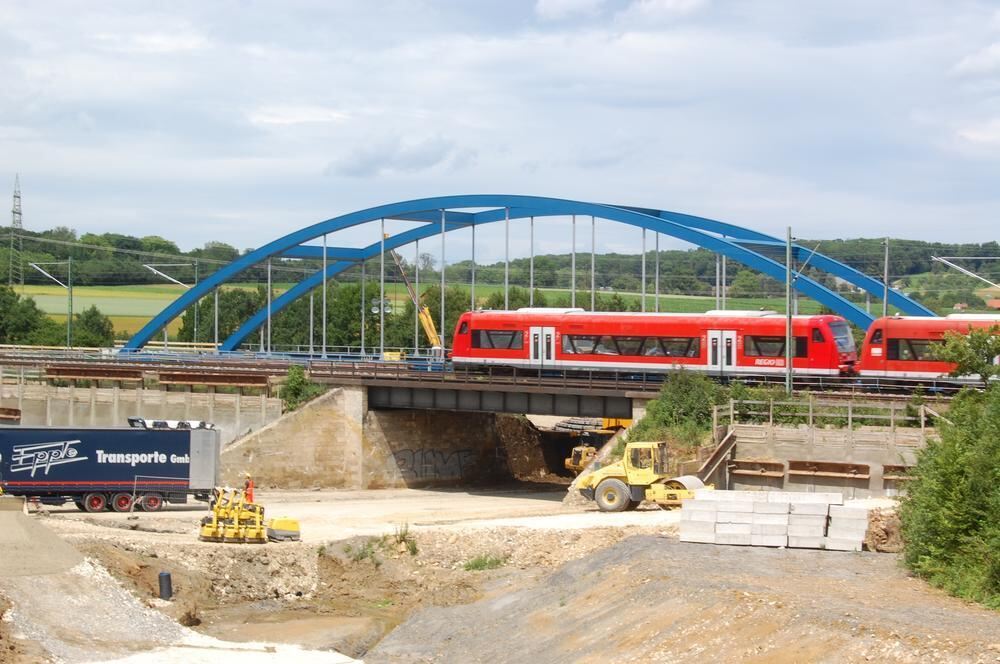 Brückenabriss am Maienwaldknoten