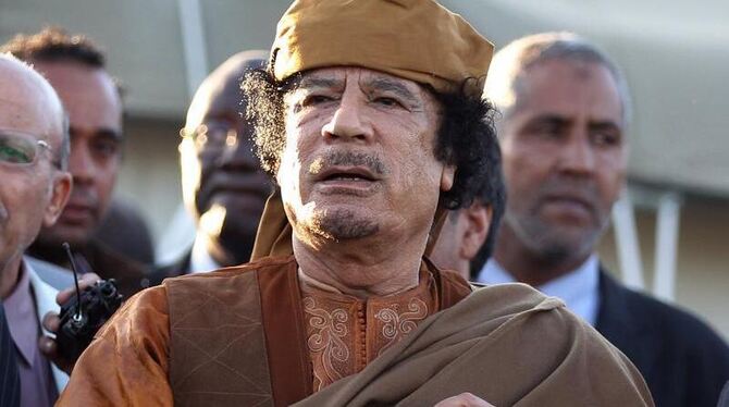 Gegen Gaddafi war Haftbefehl erlassen worden.