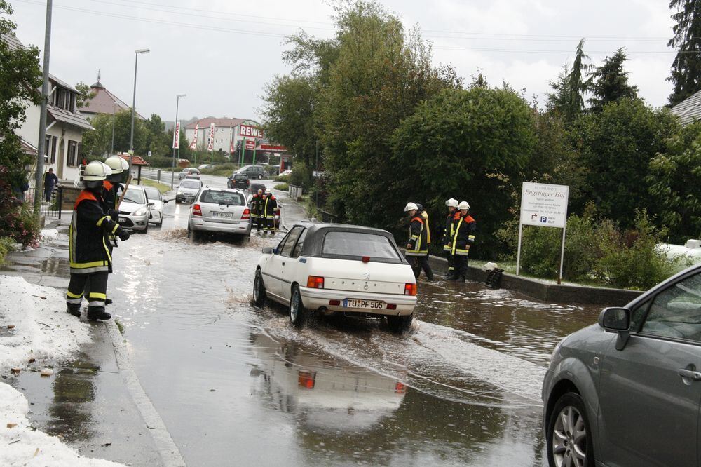 Unwetter auf der Alb Juli 2011