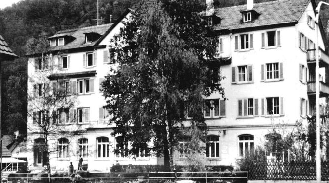 Das Pilgerheim Echazquelle in Honau auf einer Postkarte aus den Siebzigerjahren des vergangenen Jahrhunderts.  GEA-ARCHIVFOTO