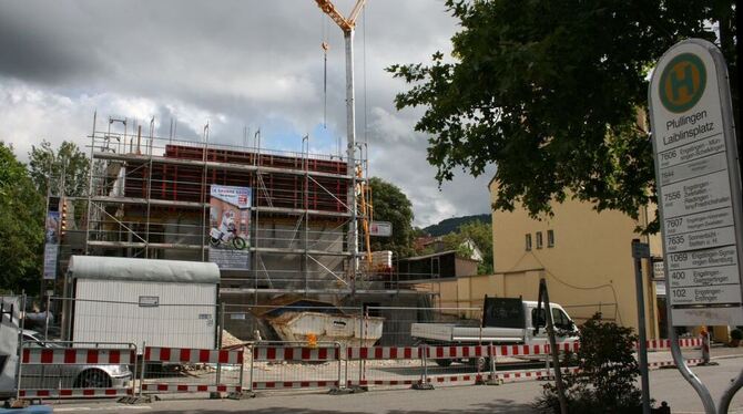 Gegenüber vom Laiblinsplatz wird seit einigen Monaten gebaut. FOTO: HAI