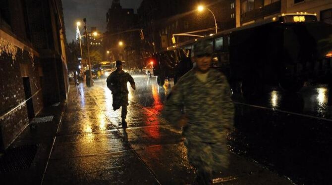 Soldaten der Nationalgarde in New York City.