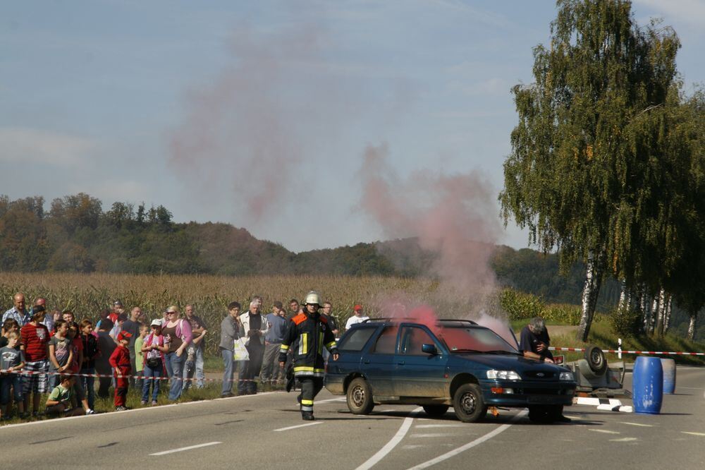 Großübung Feuerwehr Engstingen September 2011