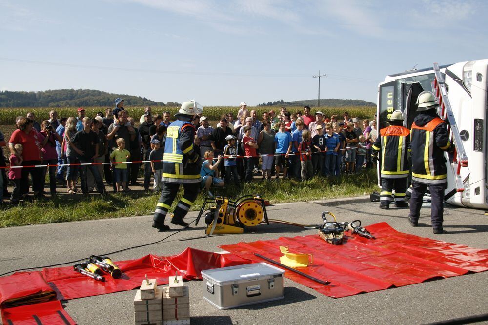 Großübung Feuerwehr Engstingen September 2011