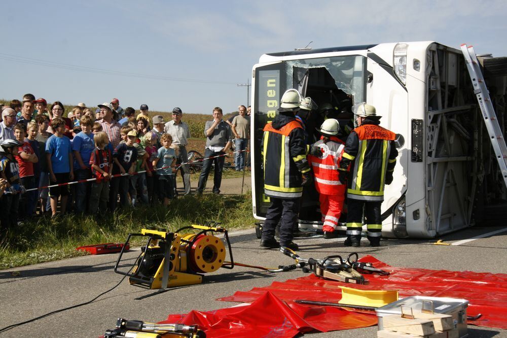 Großübung Feuerwehr Engstingen September 2011