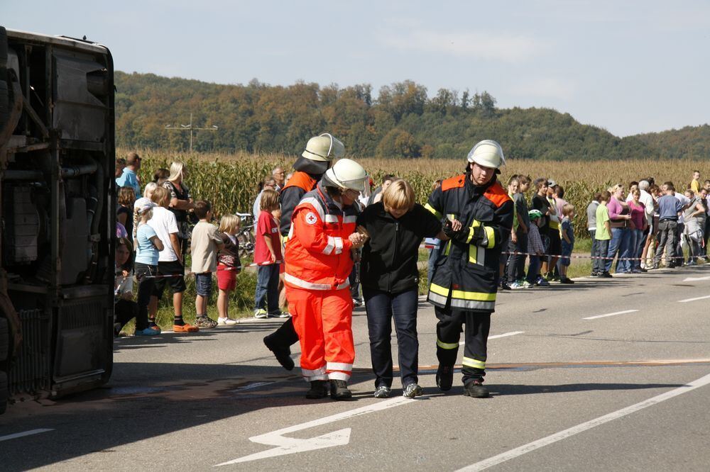 Großübung Feuerwehr Engstingen September 2011