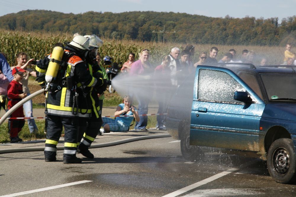 Großübung Feuerwehr Engstingen September 2011