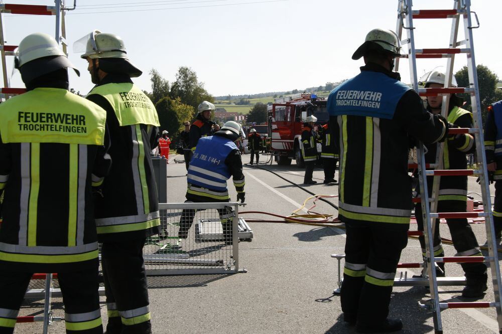 Großübung Feuerwehr Engstingen September 2011