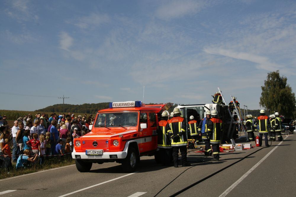 Großübung Feuerwehr Engstingen September 2011