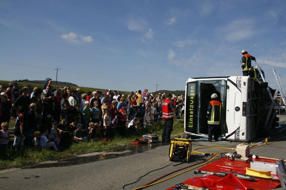 Großübung Feuerwehr Engstingen September 2011