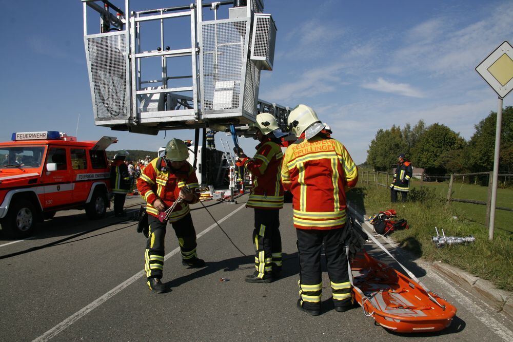 Großübung Feuerwehr Engstingen September 2011