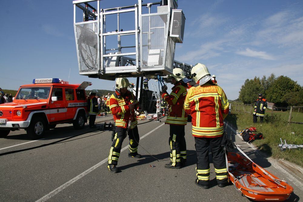 Großübung Feuerwehr Engstingen September 2011