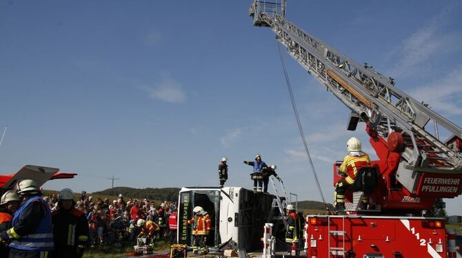 Großübung Feuerwehr Engstingen September 2011