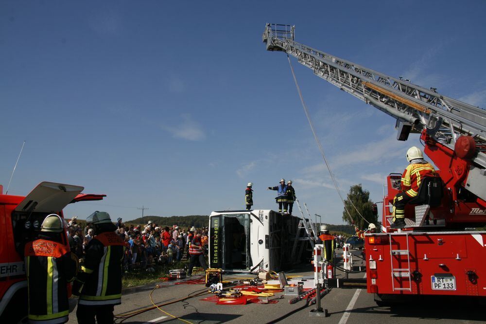 Großübung Feuerwehr Engstingen September 2011