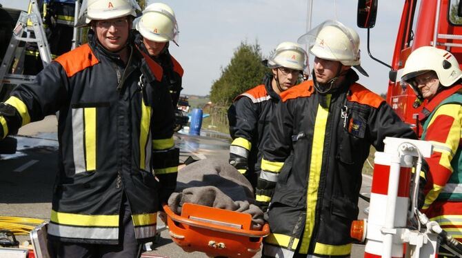 Großübung Feuerwehr Engstingen September 2011