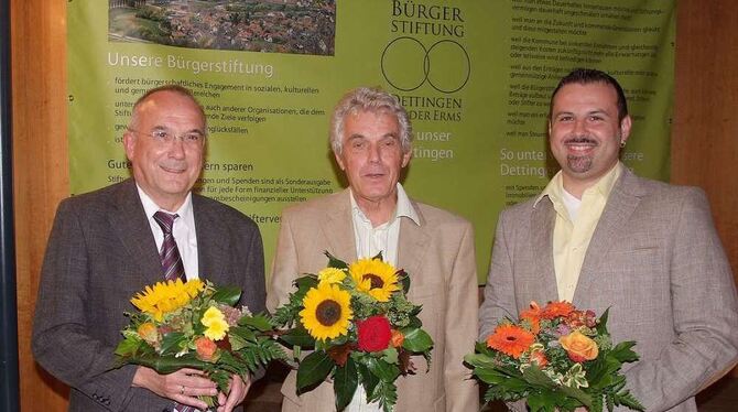 Im Vorstand: (von links) Hubert Leypoldt, Albrecht Arnold und Sven Doster. FOTO: SANDER