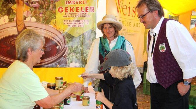 Nicht nur süße Sachen gibt's heute so wie im vergangenen Jahr (Archivbild) beim Biosphärenmarkt in Münsingen.