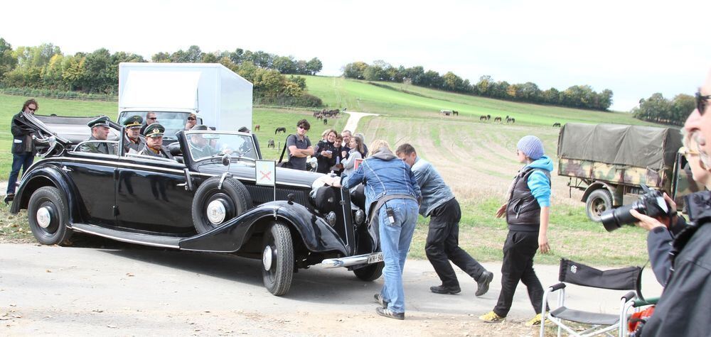 Dreh zum Film »Rommel« in Römerstein.