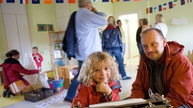 Spielraum: Das Kinderhaus Gmindersdorf verfügt über 102 Betreuungsplätze.  FOTO: SCHREIER