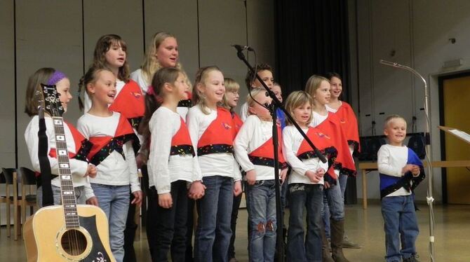 Die »Singvögel« trällerten beim Gemeindeforum in Ofterdingen. FOTO: MCE