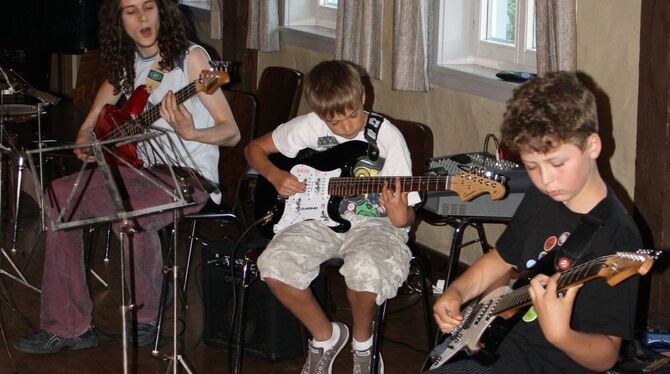 Auch neue Instrumente wie E-Gitarre werden an der Musikschule in Hohenstein unterrichtet. Mit 78 Schülern ist die kleine kommuna