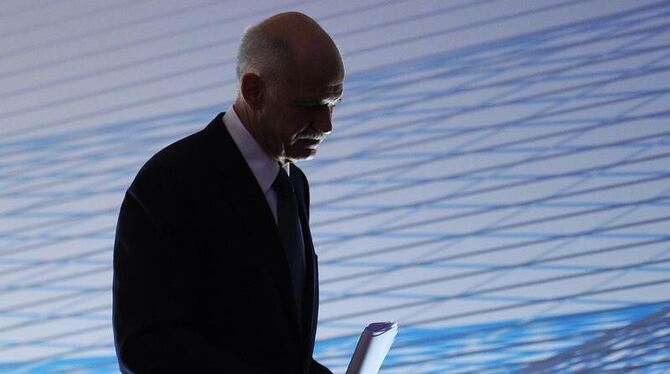 Griechenlands bisheriger Ministerpräsident Papandreou wird die neue Regierung nicht anführen. Archivfoto: Hannibal