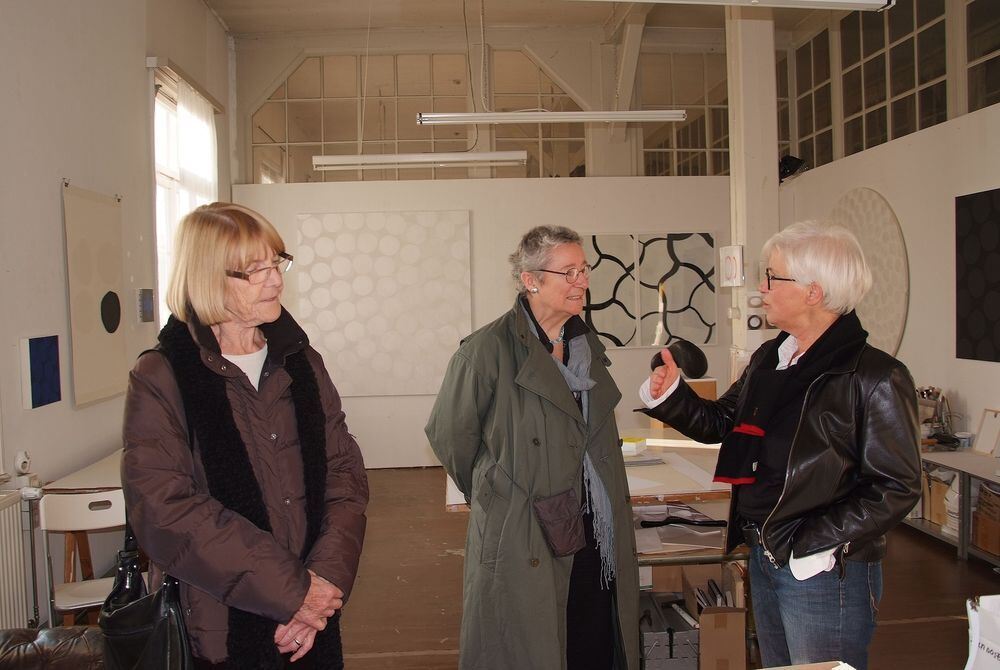 Offenes Atelier in der alten Spinnerei. Foto: Sander