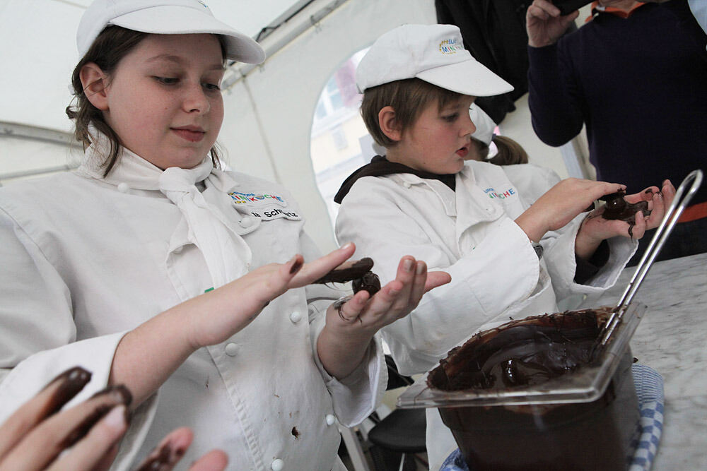 Miniköche bei Chocolart. Foto: Schreier