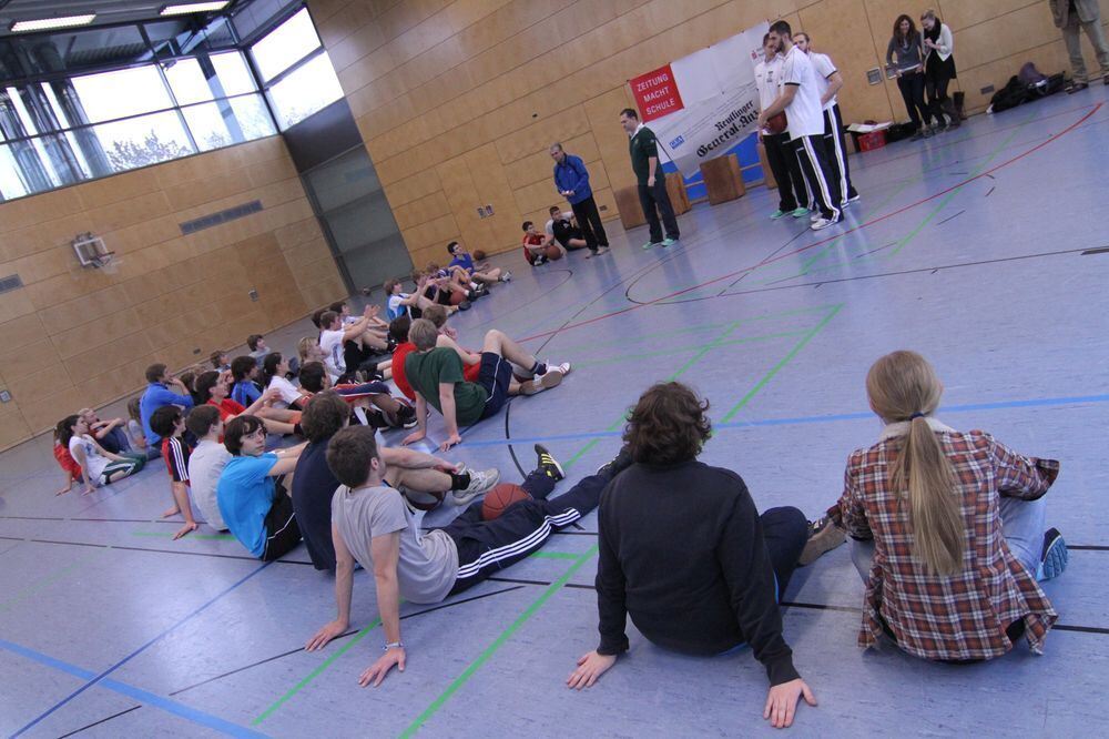 ZmS beim Training mit den Walter Tigers. Foto: Fink