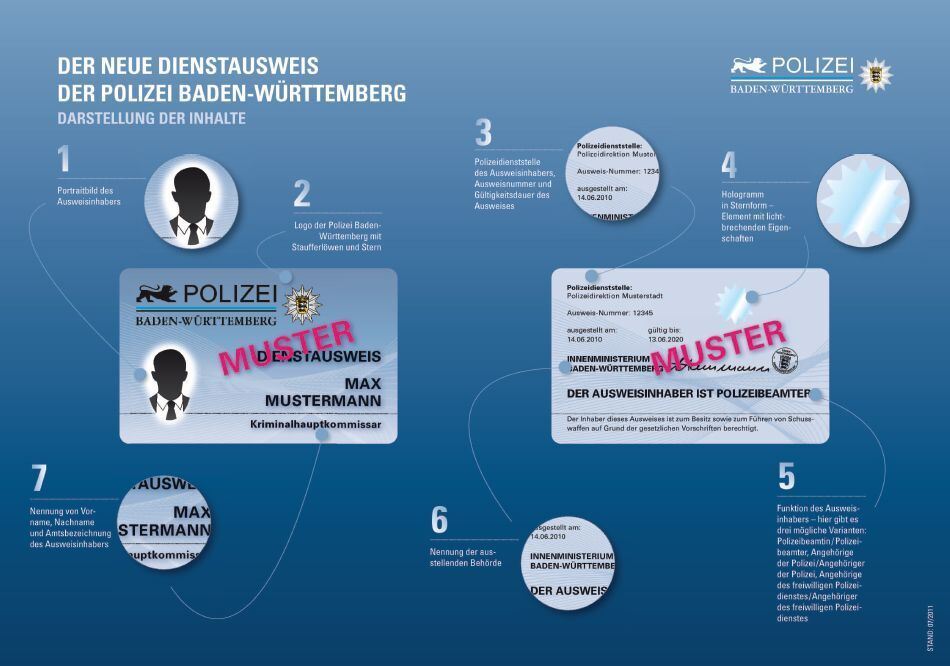 So sieht der neuen Dienstausweis der Polizei aus - Reutlingen - Reutlinger  General-Anzeiger 