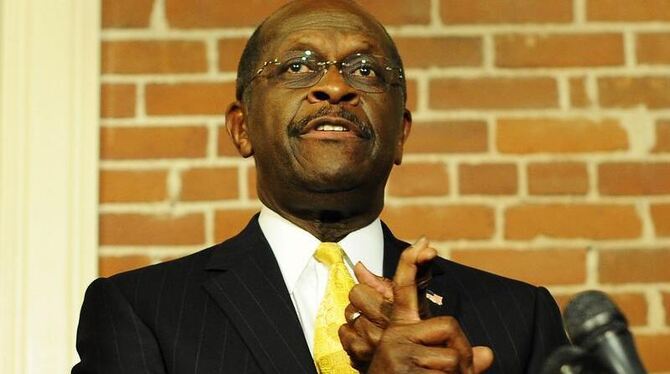 Herman Cain steigt aus dem Rennen um die Präsidentschaftskandidatur der Republikaner aus. Foto: CJ Gunther