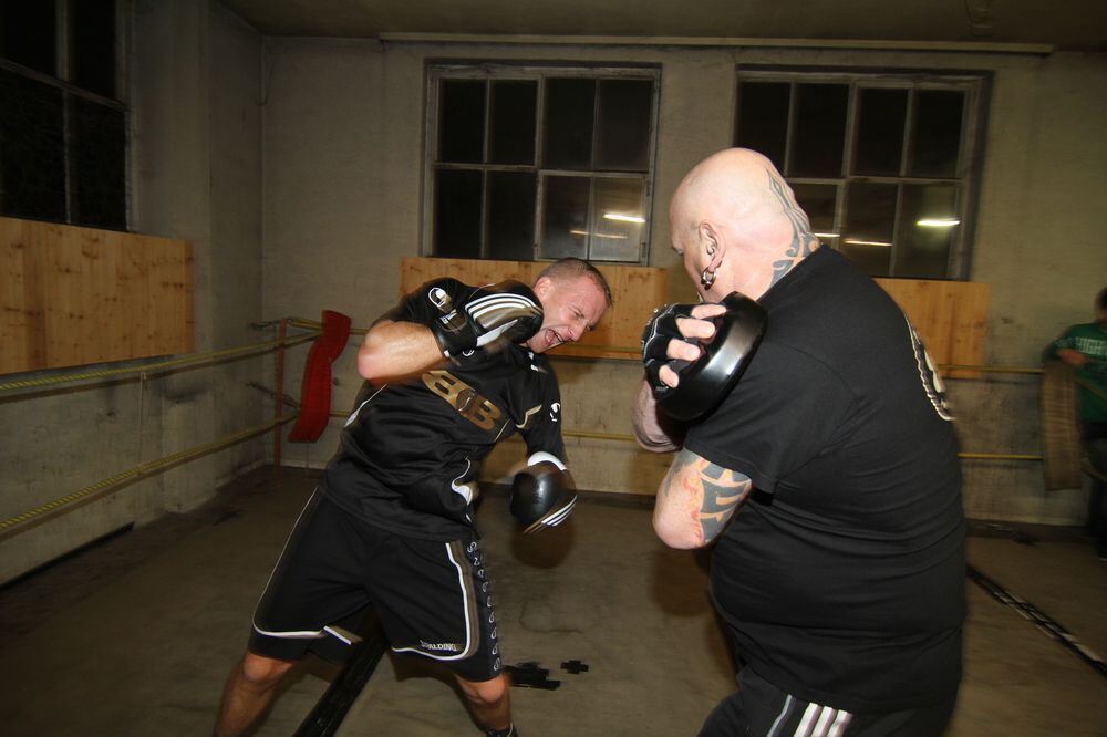 ZmS beim Boxtraining mit Björn Blaschke. Foto: Fink