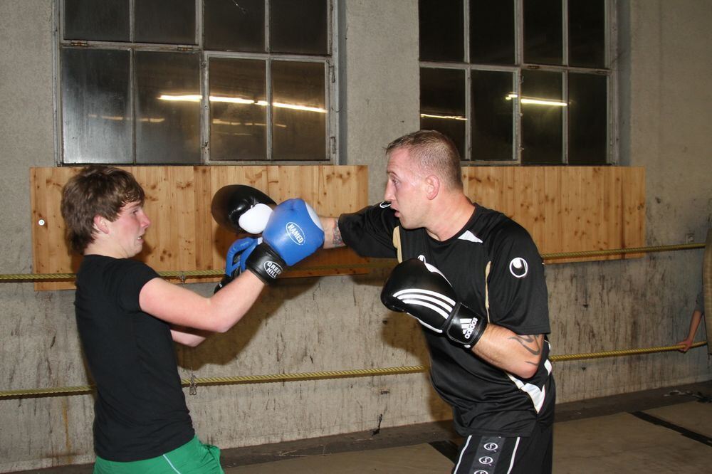 ZmS beim Boxtraining mit Björn Blaschke. Foto: Fink