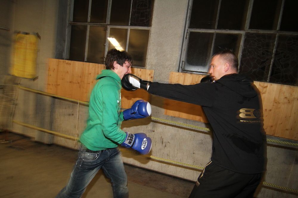 ZmS beim Boxtraining mit Björn Blaschke. Foto: Fink