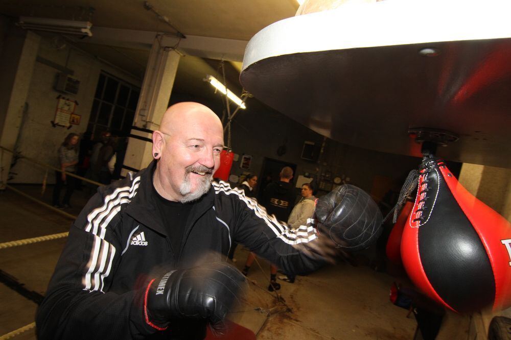 ZmS beim Boxtraining mit Björn Blaschke. Foto: Fink