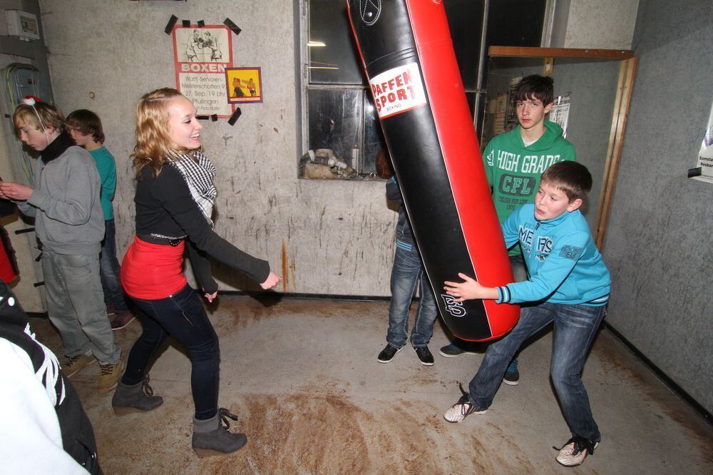 ZmS beim Boxtraining mit Björn Blaschke. Foto: Fink