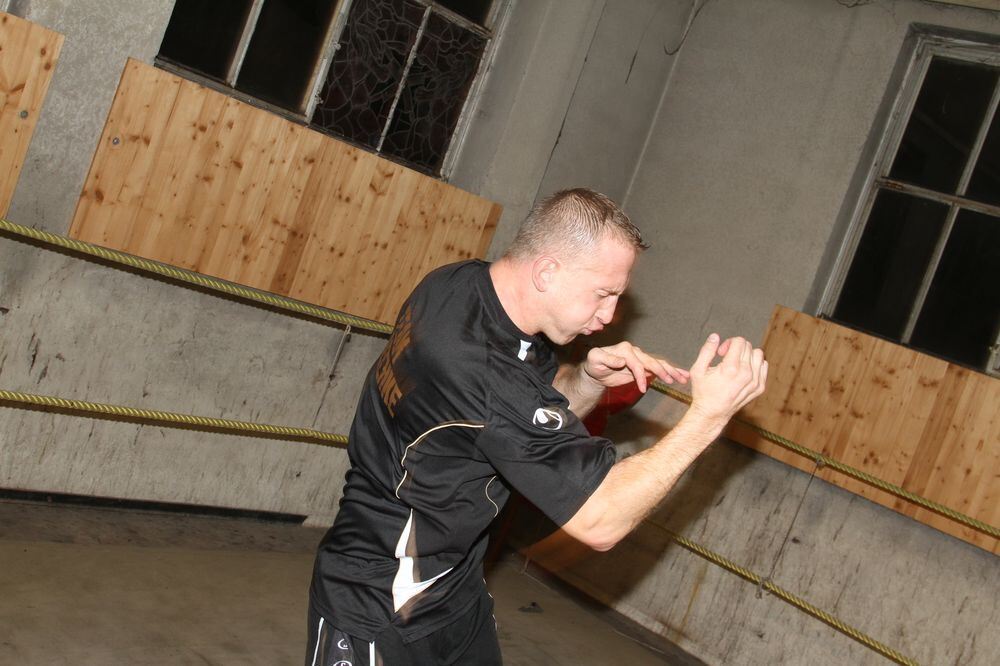 ZmS beim Boxtraining mit Björn Blaschke. Foto: Fink