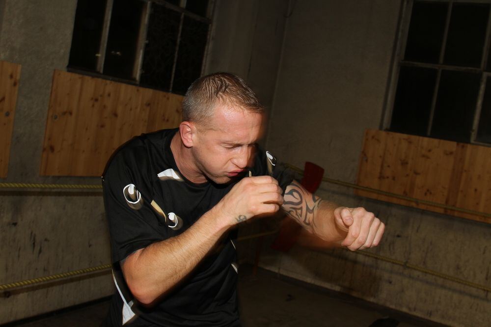 ZmS beim Boxtraining mit Björn Blaschke. Foto: Fink