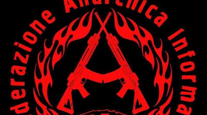 Das Logo der italienischen Anarchistengruppe »Federazione Anarchica Informale« (FAI). Foto: dpa