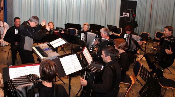 Horst Amann und sein Ensemble boten Tänzerisches und Eigenwilliges.  FOTO: STRÖHLE